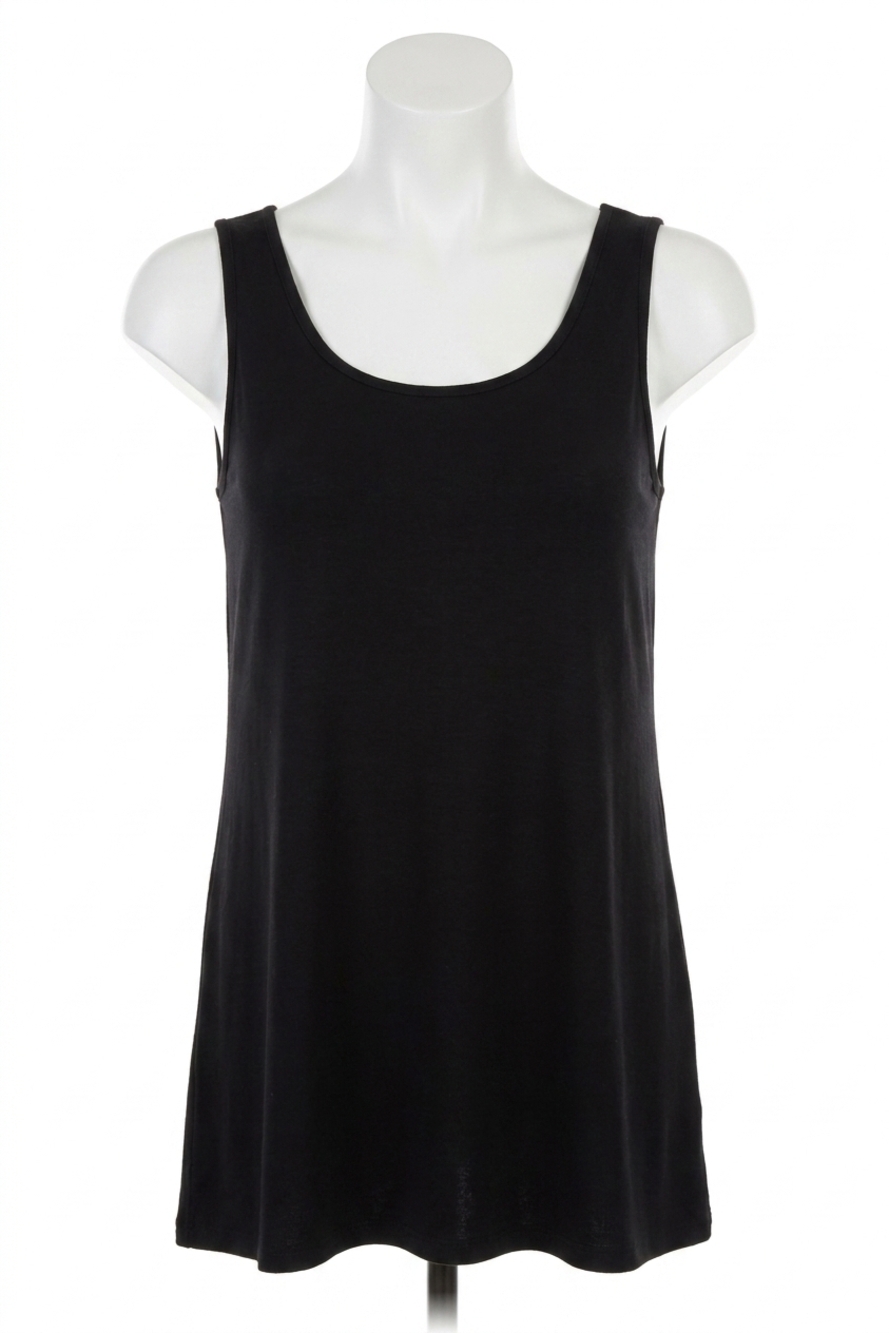 NEW FRENCH KYSS tunic tank in black